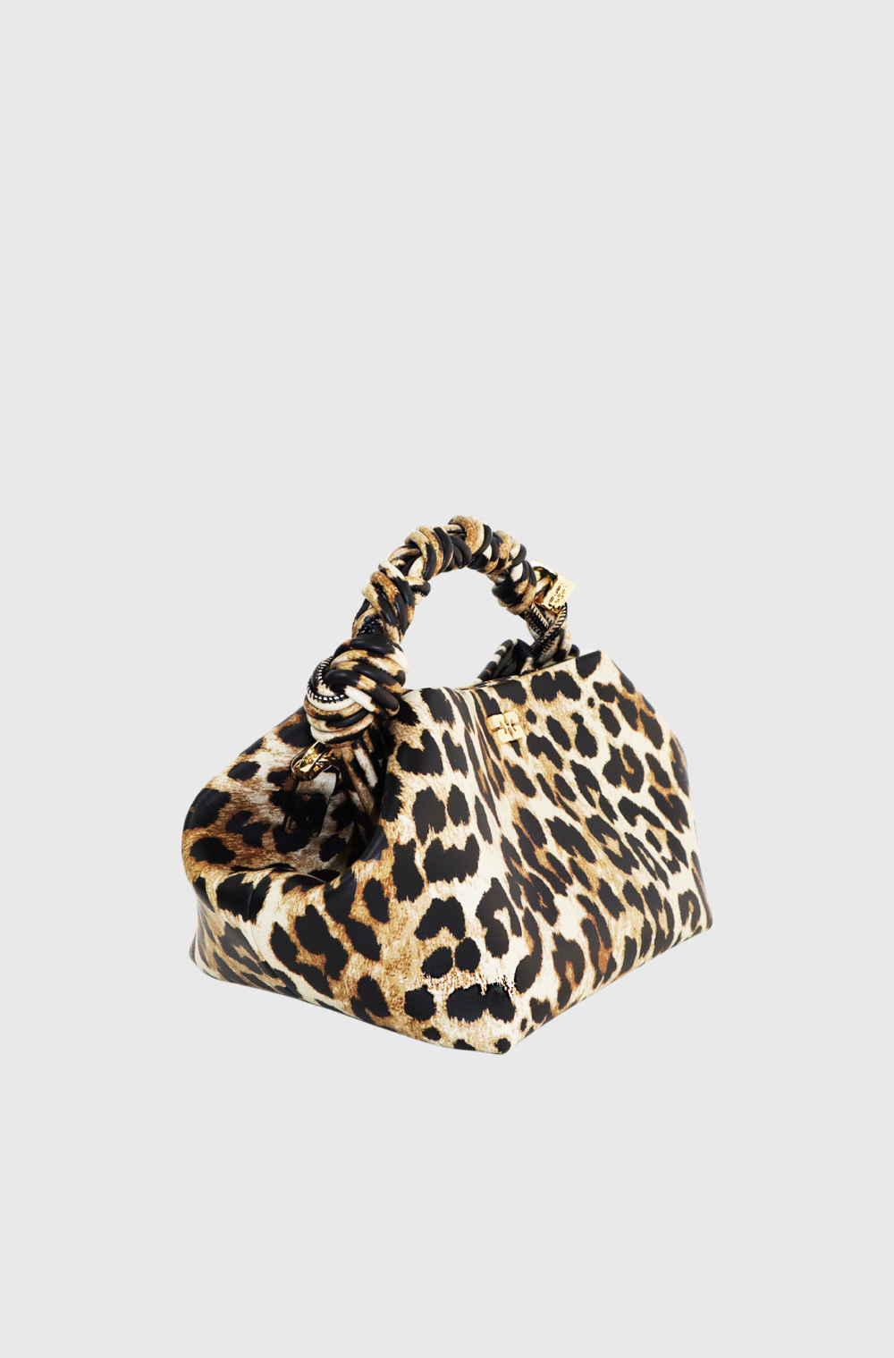 Ganni Small Leather Bou Bag Leopard-st003