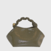 Ganni Small Patent Bou Bag Olive-st002