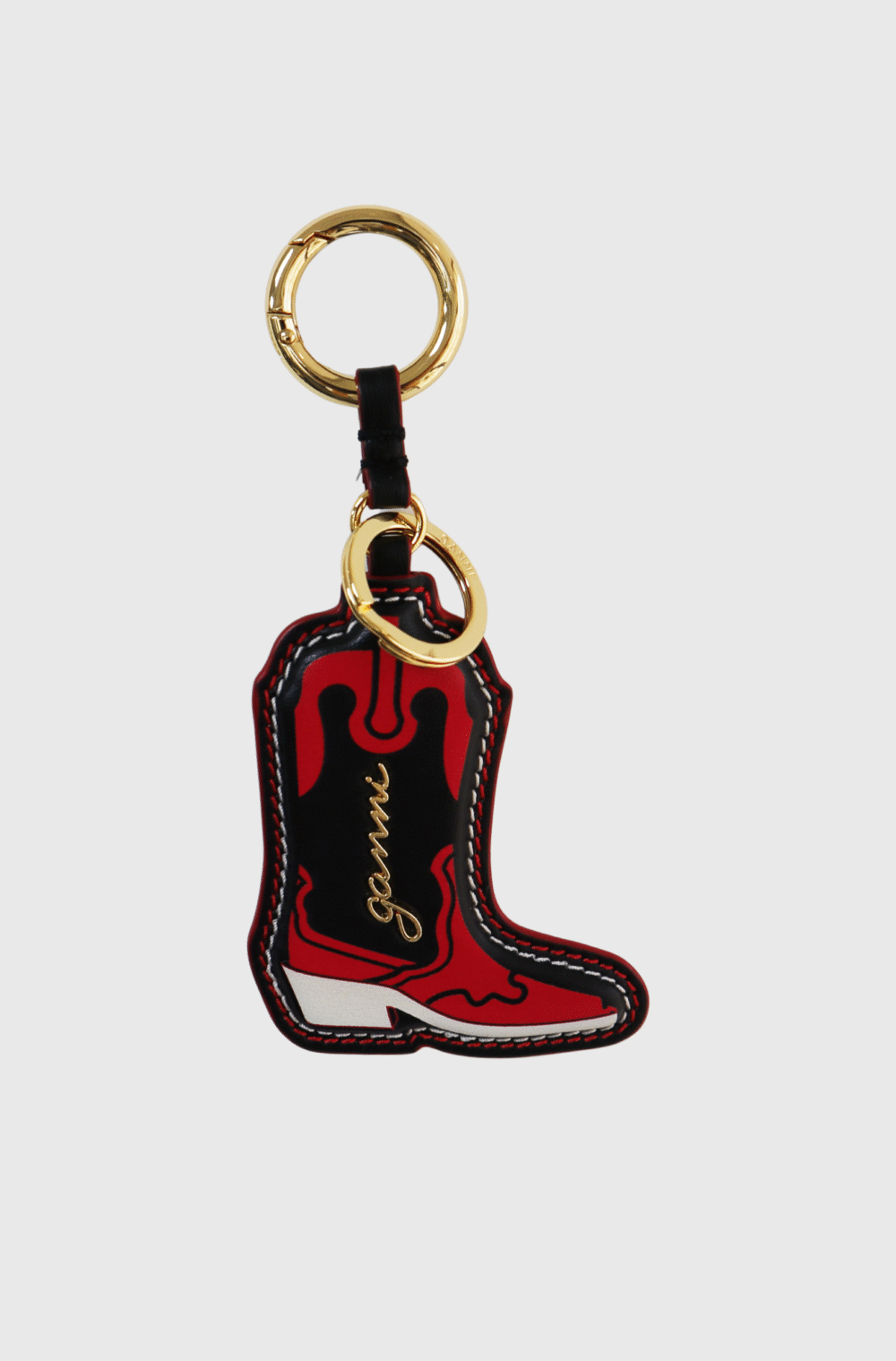 Ganni - Western Cowboy Boot KeyChain Red- st001