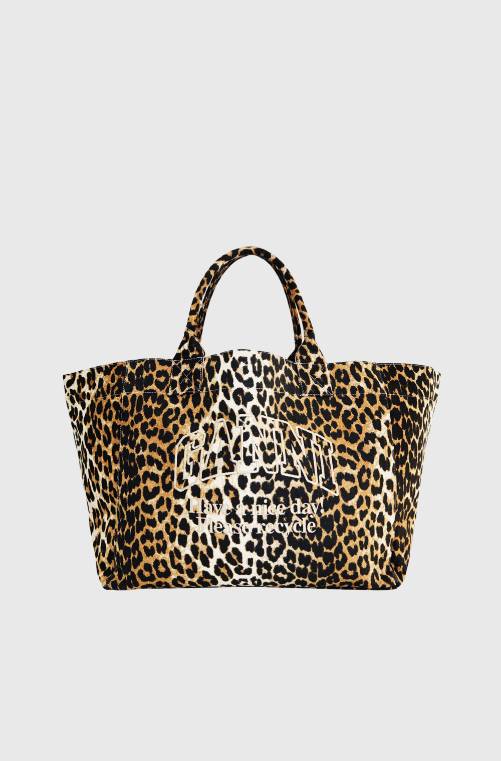 Ganni XXL Print Canvas Tote Bag -st001