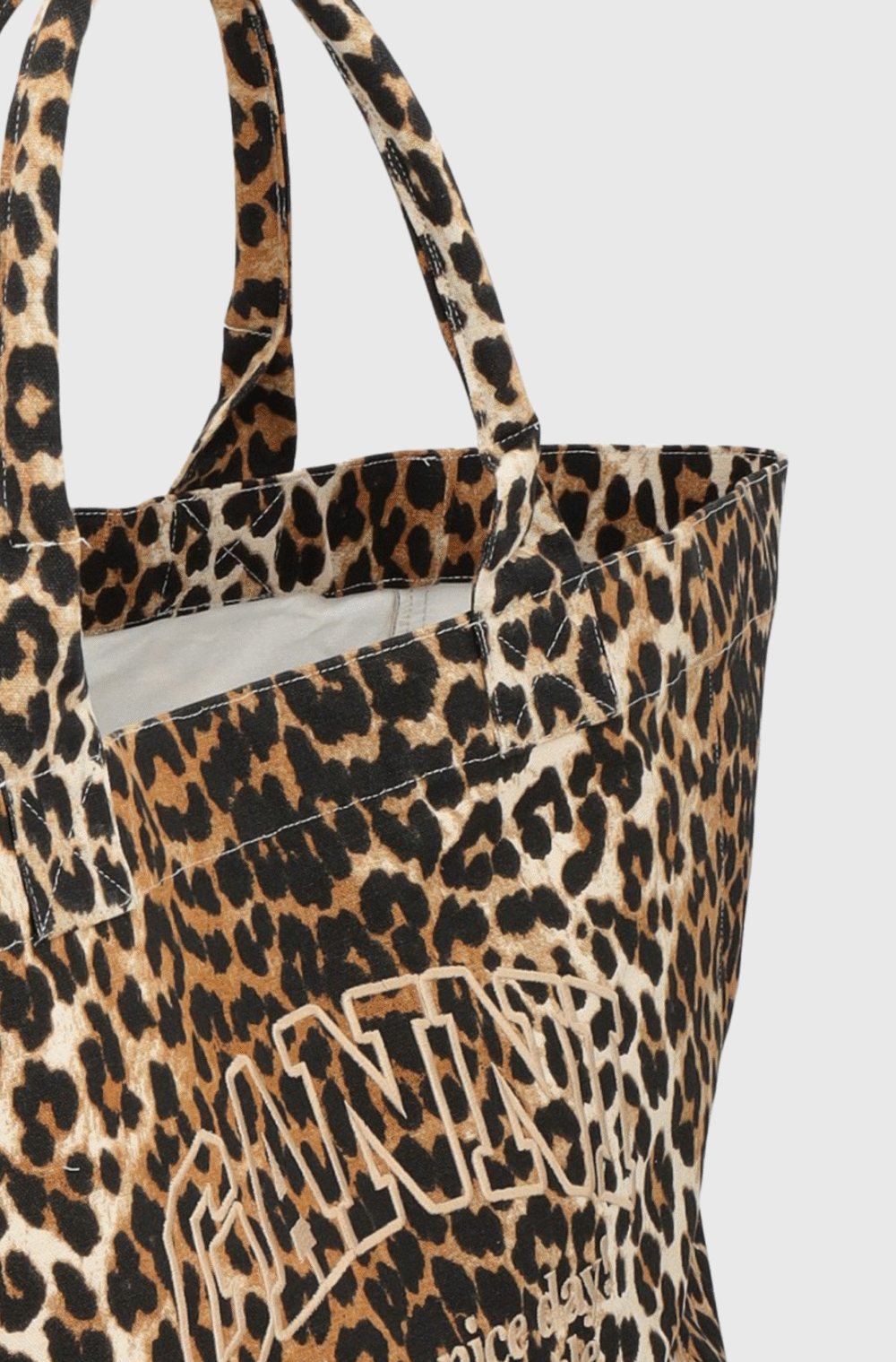 Ganni XXL Print Canvas Tote Bag-st005