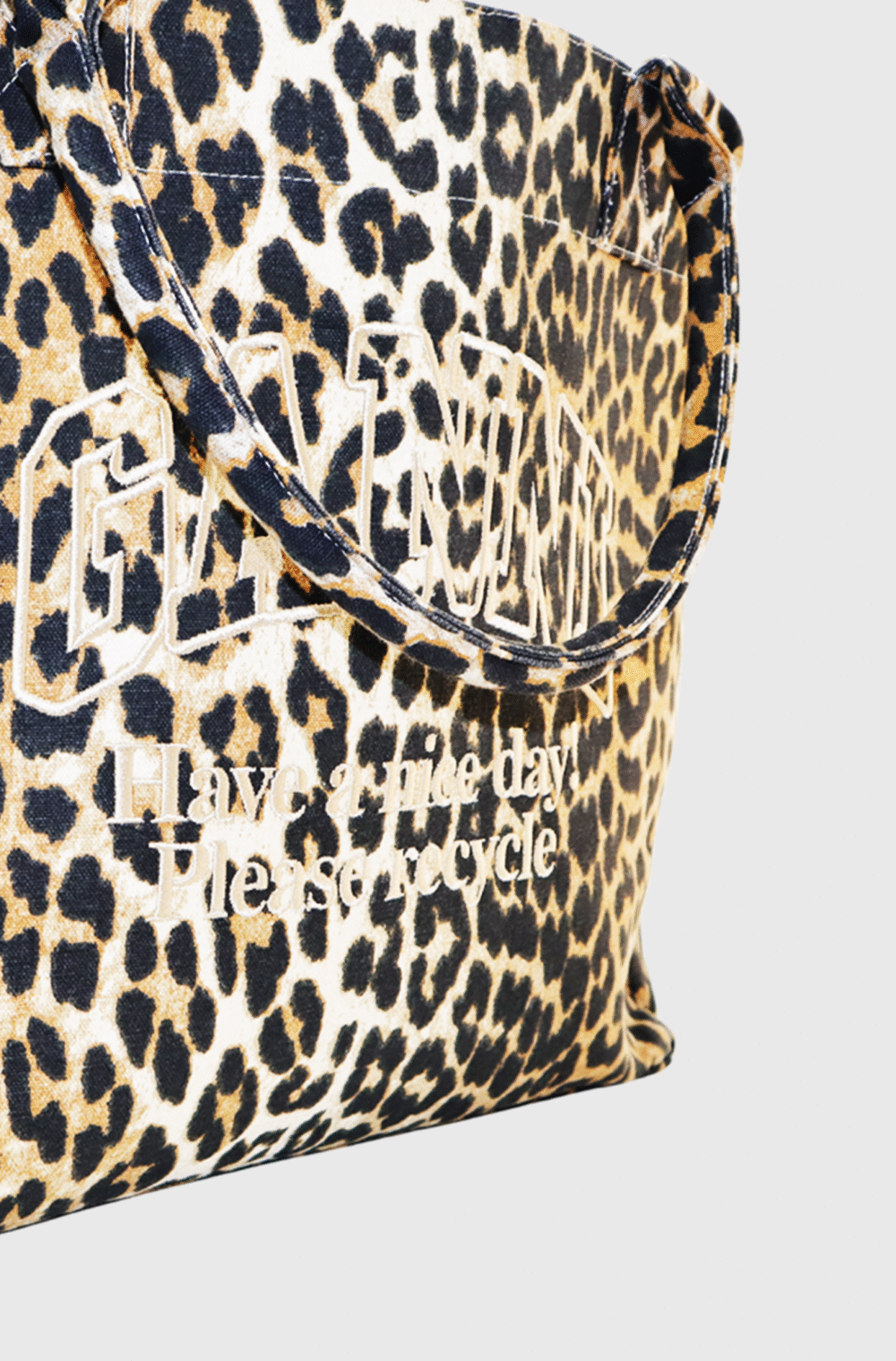 Ganni XXL Print Canvas Tote Bag-st006