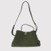 Gyoza Suede Shoulder Bag - Birch