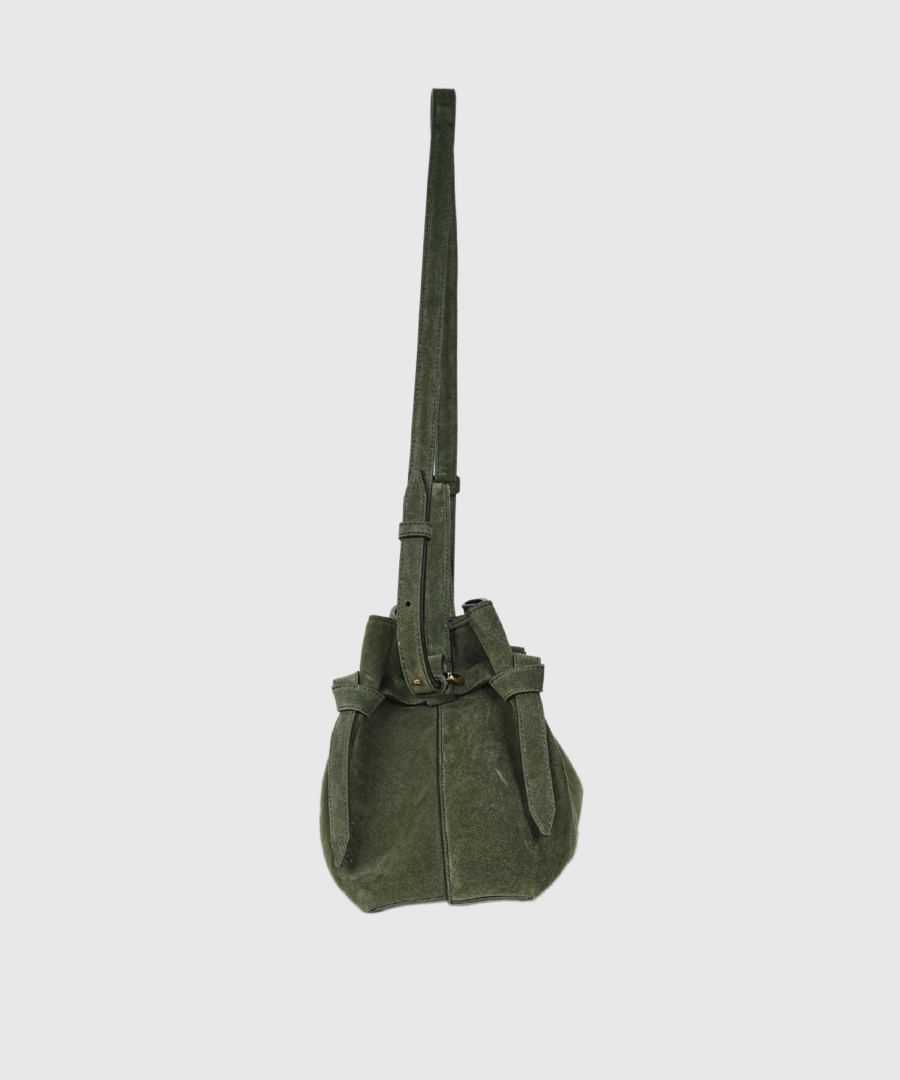 Gyoza Suede Shoulder Bag - Birch01