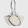 yuzefi MOCHI BOUCLE SHOULDER BAG cream 01