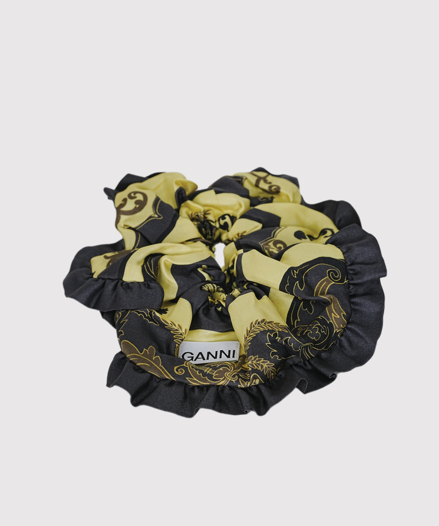 ganni-printed-silk-twill-scrunchie