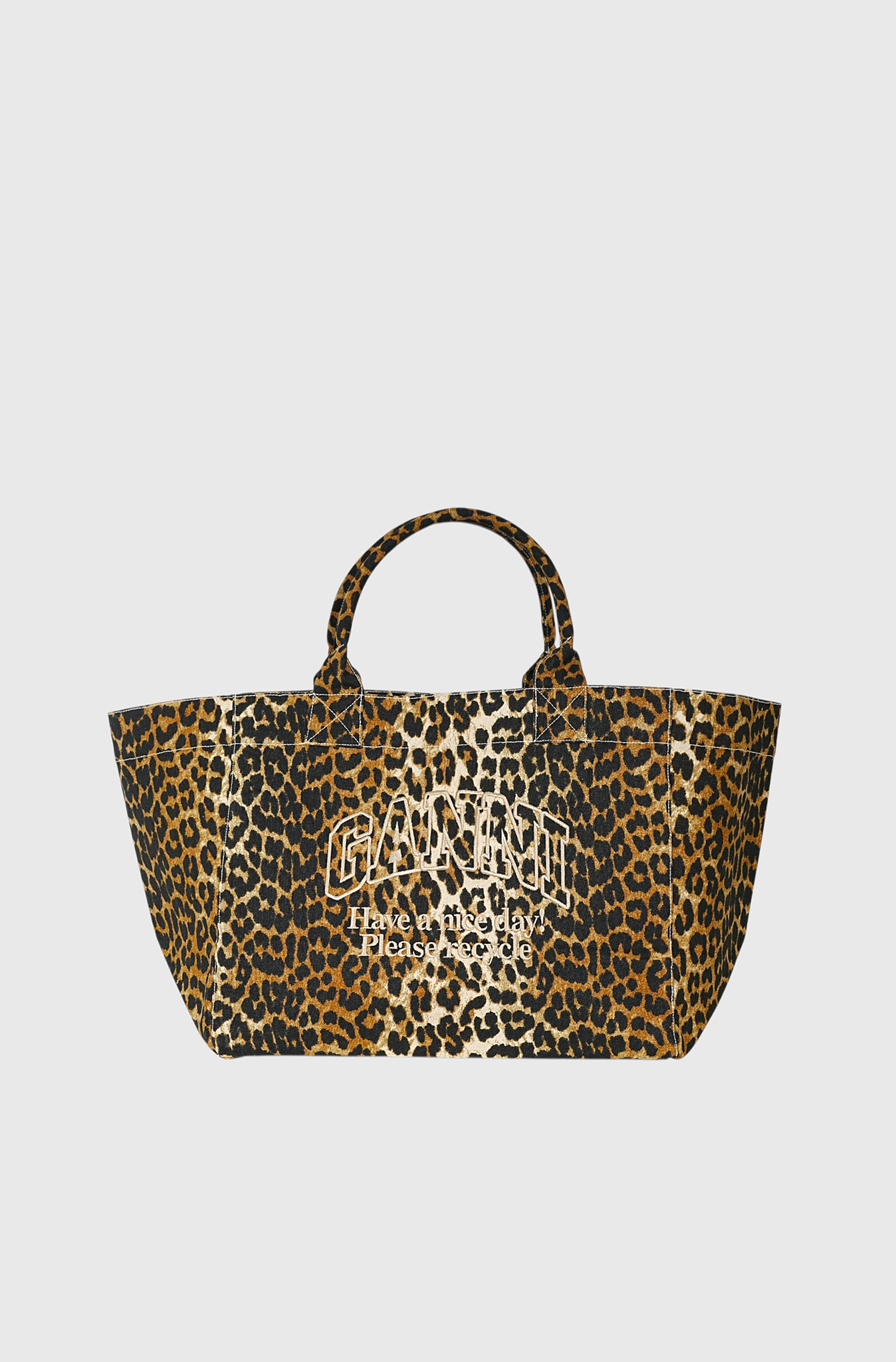 Ganni XXL Print Canvas Tote Bag -st0010100