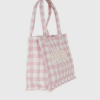ganni VICHY CHECK LARGE TOTE 0012