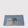 Bou Card Holder Animals- baby blue001