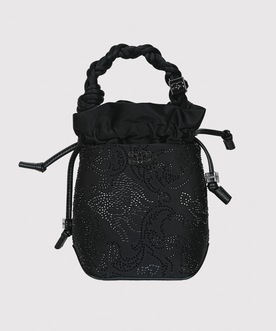 ganni-bou-bucket-mini-flower-strass-satin-black02