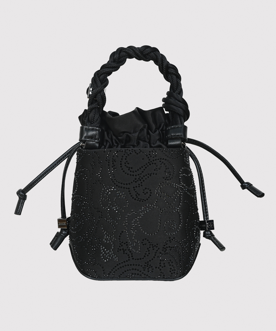 ganni-bou-bucket-mini-flower-strass-satin-black01