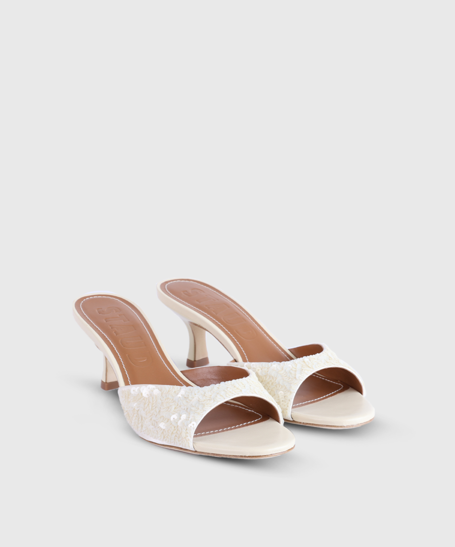 staud Brigitte Mule - Cream 001