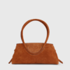 Maude Shoulder Bag Suede - Tabac008