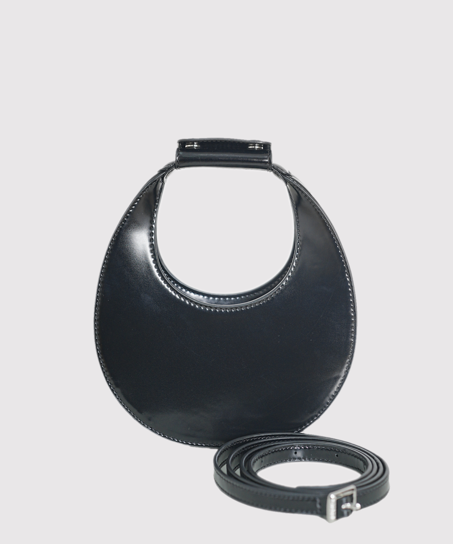 staud good-night-moon-mini-tote-bag-black