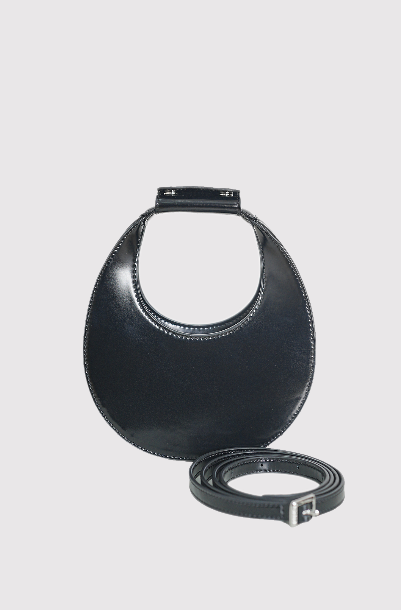 staud good-night-moon-mini-tote-bag-black