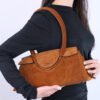 Maude Shoulder Bag Suede - Tabac002