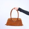 Maude Shoulder Bag Suede - Tabac003