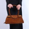 Maude Shoulder Bag Suede - Tabac004