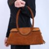 Maude Shoulder Bag Suede - Tabac005