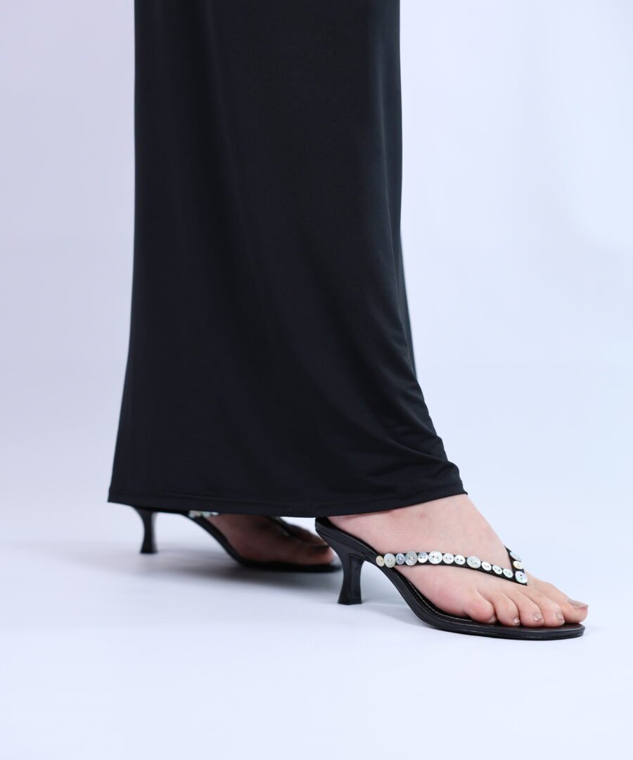 Alternative view of Freja Kitten Heels Mother of Pearl - Beige