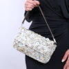staud Tommy Beaded Bag Garden Party - Silver001