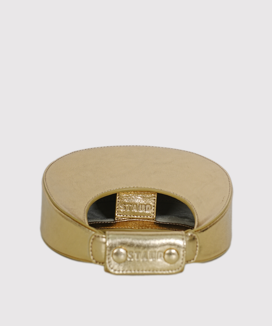 staud good-night-moon-mini-tote-bag-gold